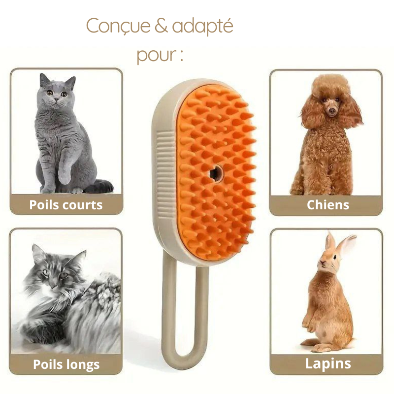 Steampaws™ : Brosse à vapeur - Massage, Épilation & Beauté